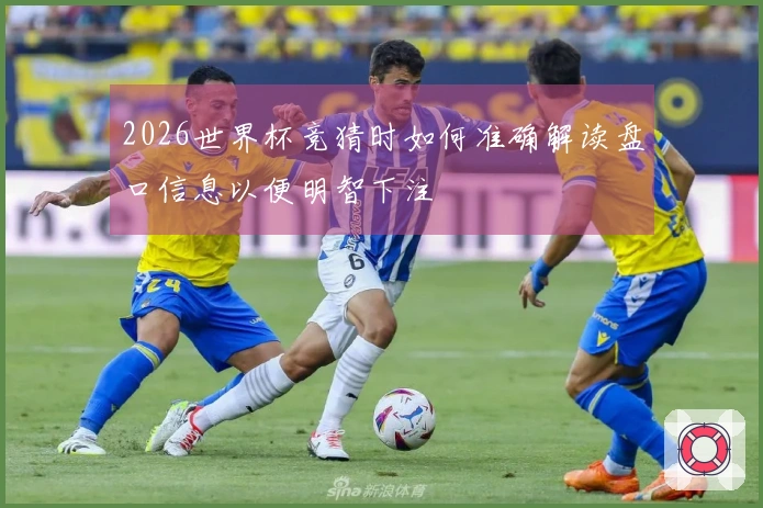 2026世界杯竞猜时如何准确解读盘口信息以便明智下注
