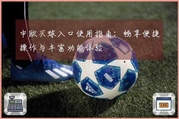 中欧买球入口使用指南：畅享便捷操作与丰富功能体验