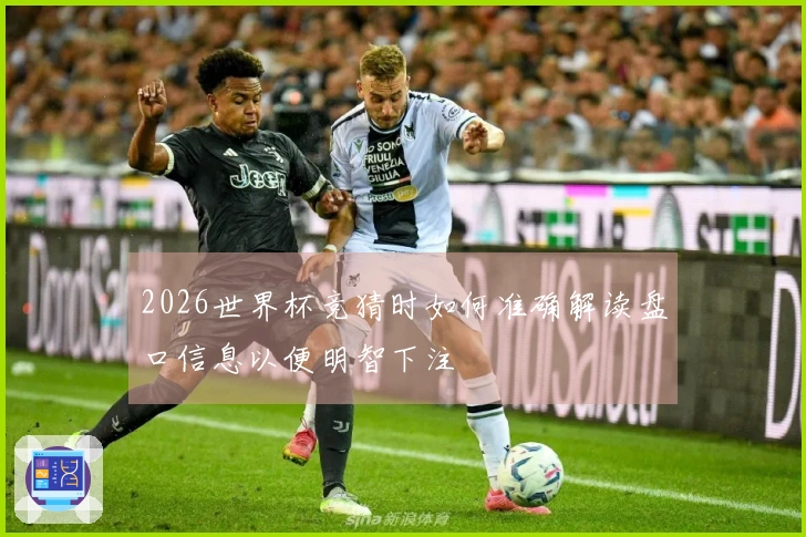 2026世界杯竞猜时如何准确解读盘口信息以便明智下注